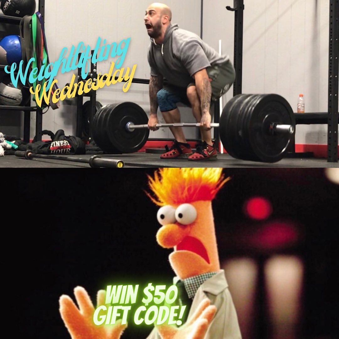 Attn: FH Barbell Club!!
We are bringing back #WeightliftingWednesday and here’s how you can win a $50 gift code to our site! 

Post your best photo or video to your story and tag us in it! We will name a lift each week to be the theme of said photos/videos.  Its not necessarily about the most weight! You could win with humor, creativity etc…but we do loveee to see some savage weight being thrown around! 

*Must tag @finesthourathletics 
*This week you must be doing a CLEAN
*Must be wearing @finesthourathletics in photo or video! 

You have the rest of the day to get something up on your story, keep in mind sometimes we do not get a notification if your account is private. 

Lets see some cool shit!